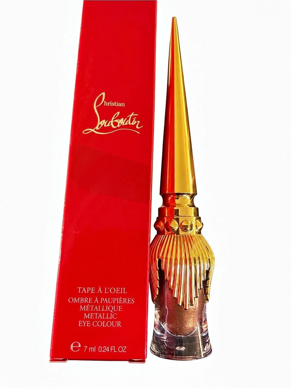 Christian Louboutin Tape à l'Oeil Metallic Eye Colour Red & Gold